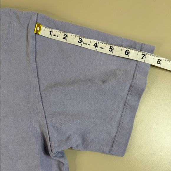 OBEY Watch Out Womens Tee PERIWINKLE Purple Medium Oversized Crop Medium Unisex - Picture 7 of 9